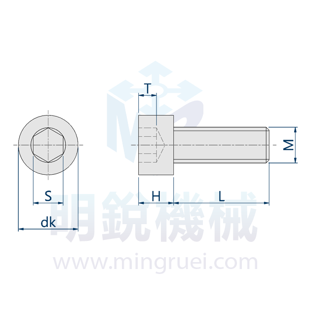 有頭內六角螺絲 3