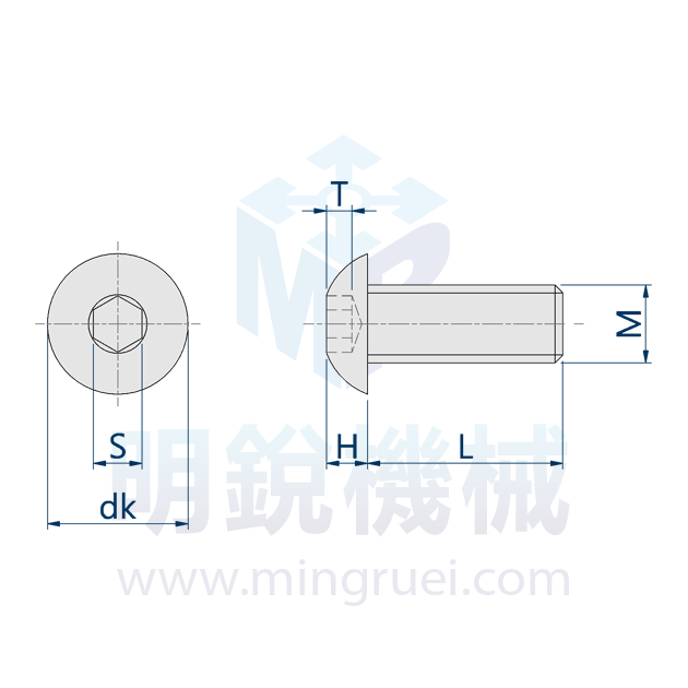 半圓頭內六角螺絲 3