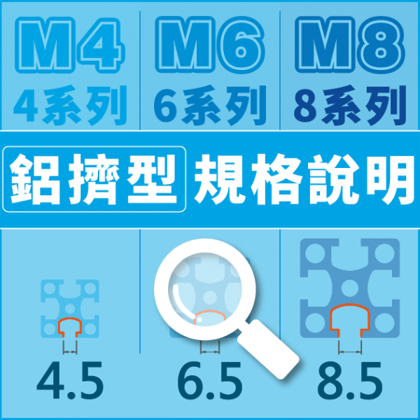 鋁擠型 - 規格說明