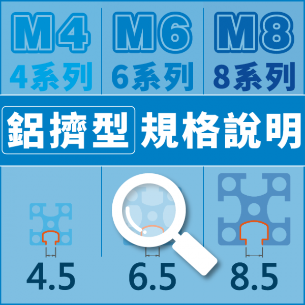 鋁擠型 - 規格說明
